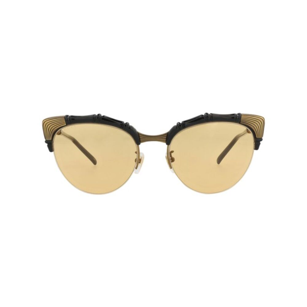 Gucci Cat Eye-Frame Injection Sunglasses Black Womens